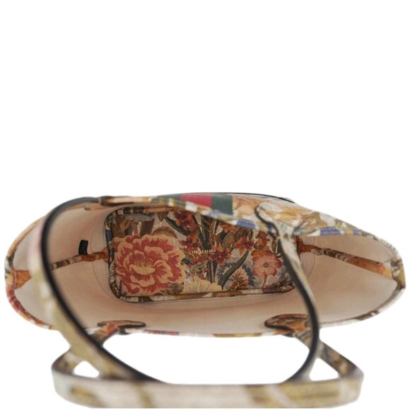 Gucci  Ophidia Small GG Supreme Flora Canvas Tote Bag Multicolor 726762 - Picture 11 of 15